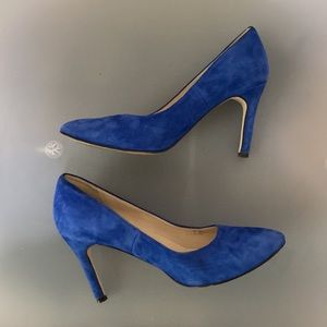 Cole Haan 💌Free Shipping Blue Suede Pumps Women's Size 8
